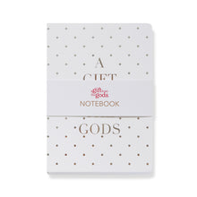 Load image into Gallery viewer, A Gift From The Gods Polka Dot White A5 Notebook

