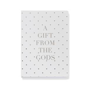 A Gift From The Gods Polka Dot White A5 Notebook