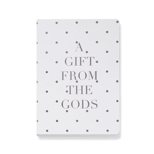 A Gift From The Gods Polka Dot White A6 Notebook