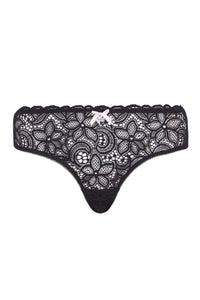 A Gift From The Gods Black Lace Bralet and Brief Set