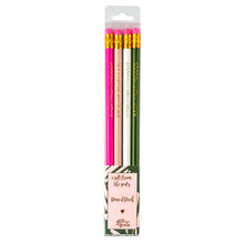 Load image into Gallery viewer, A Gift From The Gods Calligraphy Tropical Pink Set of 4 Pencils
