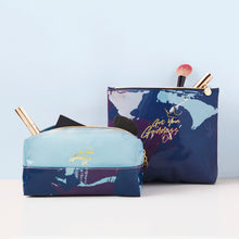 Load image into Gallery viewer, Get Your Goddess On Graffiti Blue Washbag
