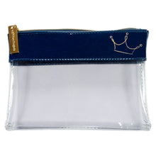 Load image into Gallery viewer, Get Your Goddess On Crown Blue Clear Pouch
