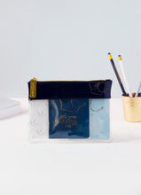 Load image into Gallery viewer, Get Your Goddess On Crown Blue Clear Pouch
