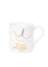Load image into Gallery viewer, Get Your Goddess On Crown White Mug
