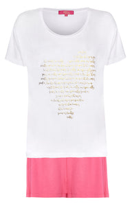 A Gift From The Gods Gift Wrapped Women's Gold Heart Pyjamas