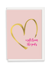 Load image into Gallery viewer, Heart A Gift From The Gods Greeting Card - Slogan
