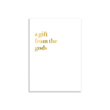 Load image into Gallery viewer, A Gift From The Gods A3 Wall Art Print - White Typography