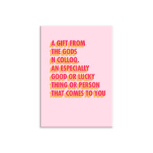 Load image into Gallery viewer, A Gift From The Gods Definition A3 Wall Art Print - Pink 3D Colour Pop