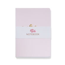 Load image into Gallery viewer, A Gift From The Gods Calligraphy Slogan Pink A5 Notebook
