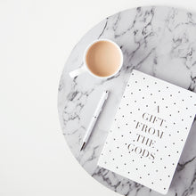 Load image into Gallery viewer, A Gift From The Gods Polka Dot White A5 Notebook
