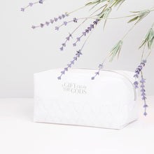 Load image into Gallery viewer, A Gift From The Gods Geo White Square Cosmetic Bag
