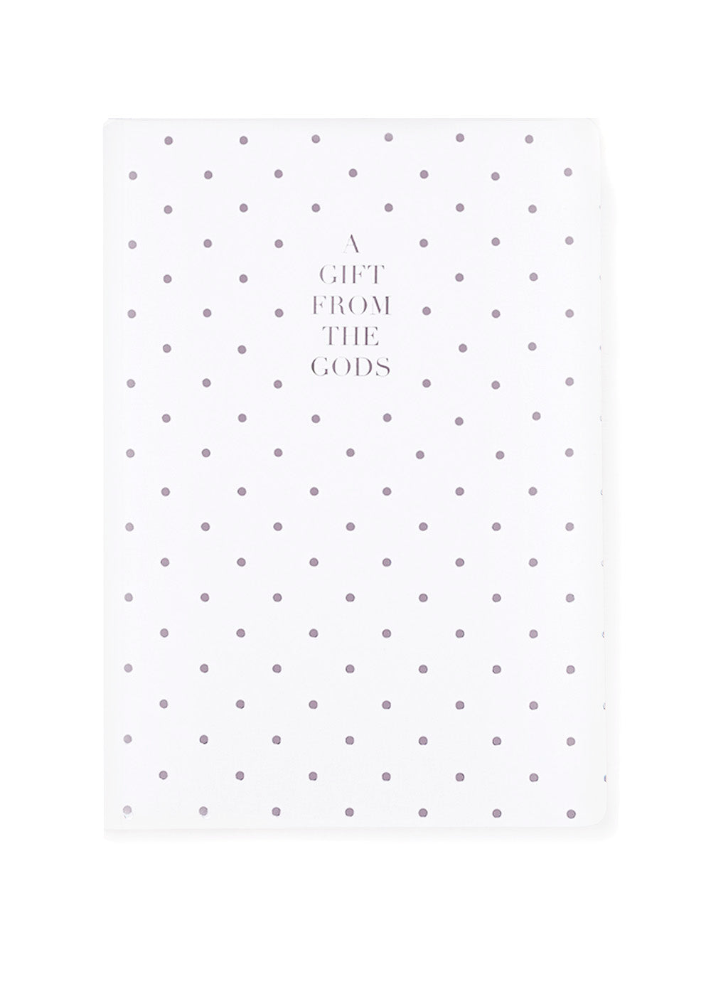 A Gift From The Gods Polka Dots White A5 Journal