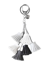 Load image into Gallery viewer, A Gift From The Gods White Tassels Keyring
