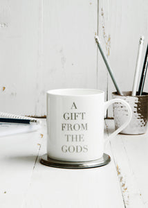 A Gift From The Gods White Mug and Trinket Dish Set