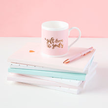 Load image into Gallery viewer, A Gift From The Gods Pink Mug and Trinket Dish Set
