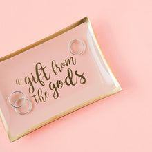 Load image into Gallery viewer, A Gift From The Gods Slogan Pink Trinket Dish

