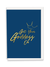 Load image into Gallery viewer, Get Your Goddess On Greeting Card - Slogan
