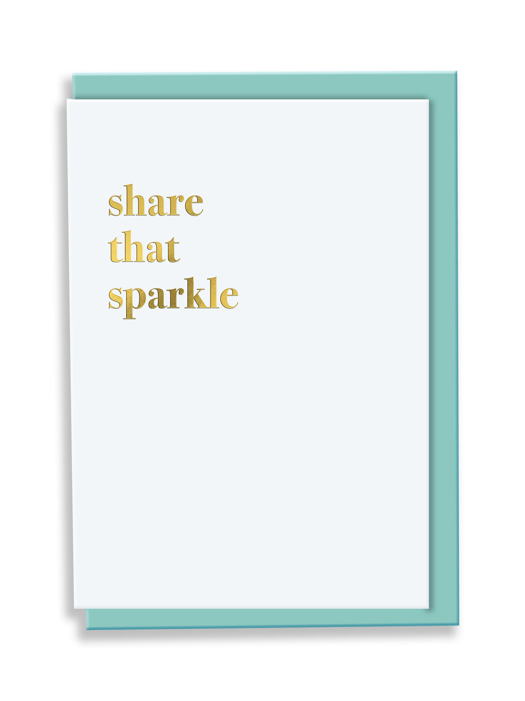 Share That Sparkle Greeting Card - Typography