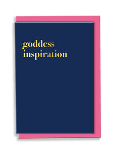 Goddess Inspiration Greeting Card - Typography