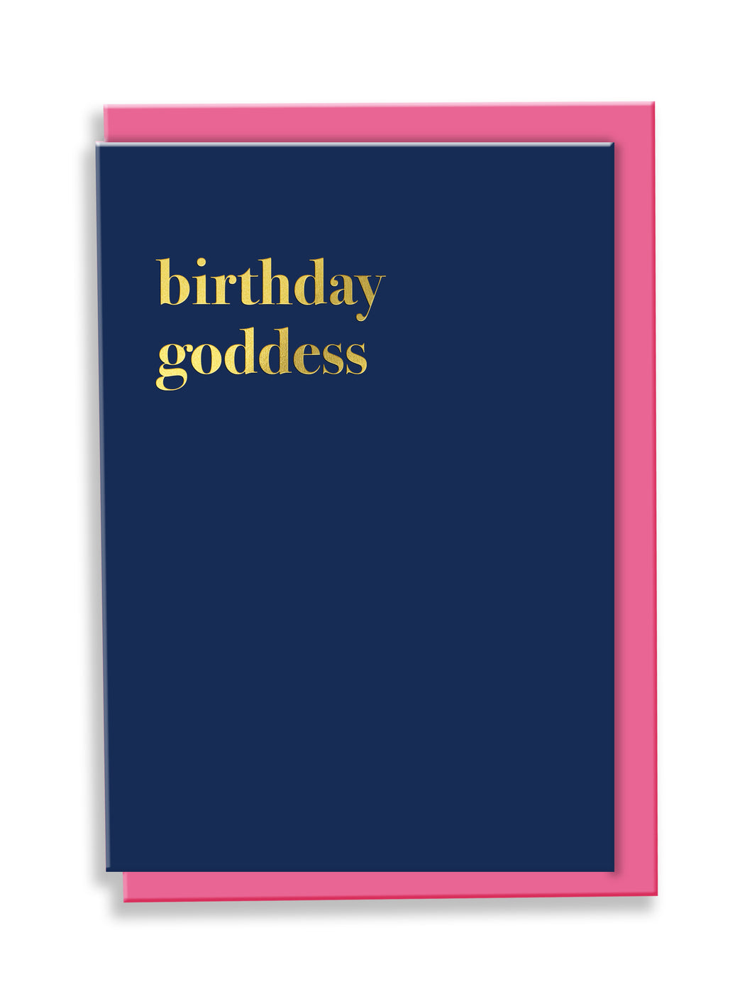 Birthday Goddess Greeting Card - Typography