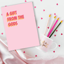 Load image into Gallery viewer, A Gift From The Gods Greeting Card - Pink 3D Colour Pop
