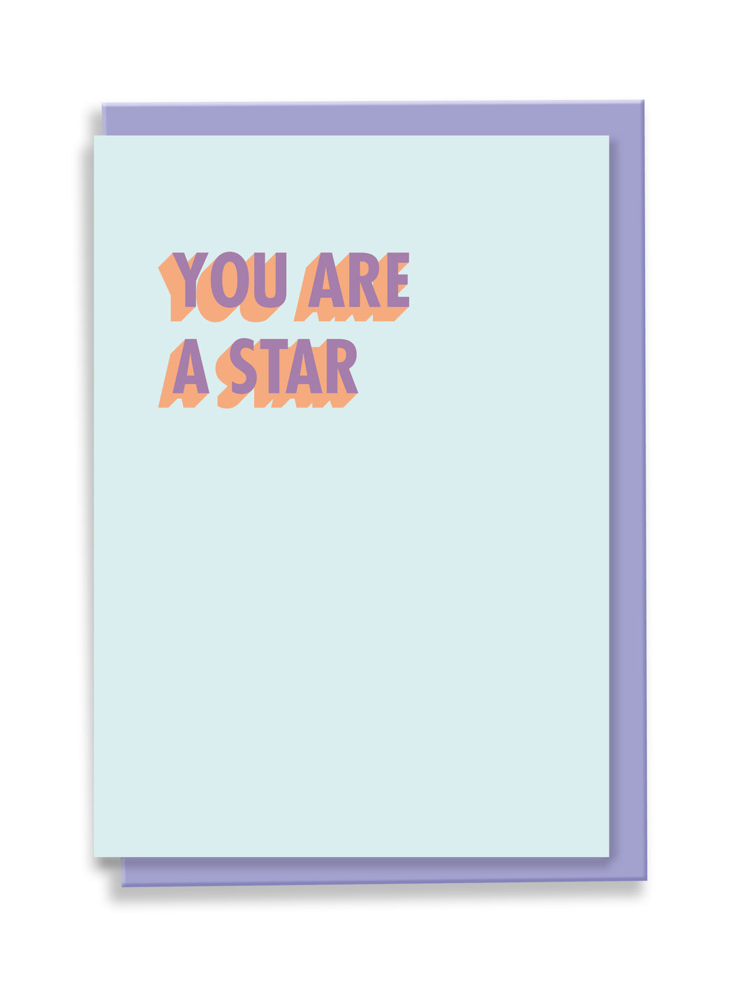 You Are A Star Greeting Card - 3D Colour Pop
