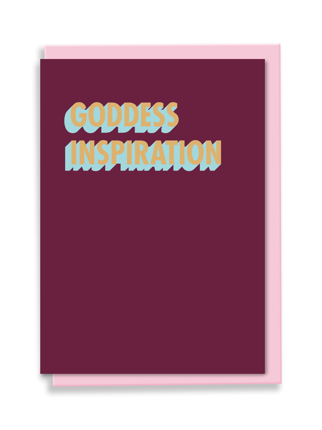 Goddess Inspiration Greeting Card - 3D Colour Pop