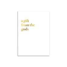 Load image into Gallery viewer, A Gift From The Gods A3 Wall Art Print - White Typography
