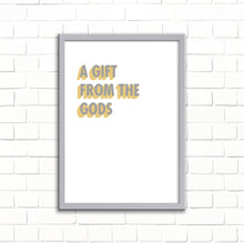 Load image into Gallery viewer, A Gift From The Gods A3 Wall Art Print - White 3D Colour Pop
