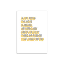 Load image into Gallery viewer, A Gift From The Gods Definition A3 Wall Art Print - White 3D Colour Pop

