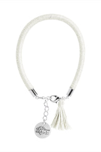 White Tassel Bracelet